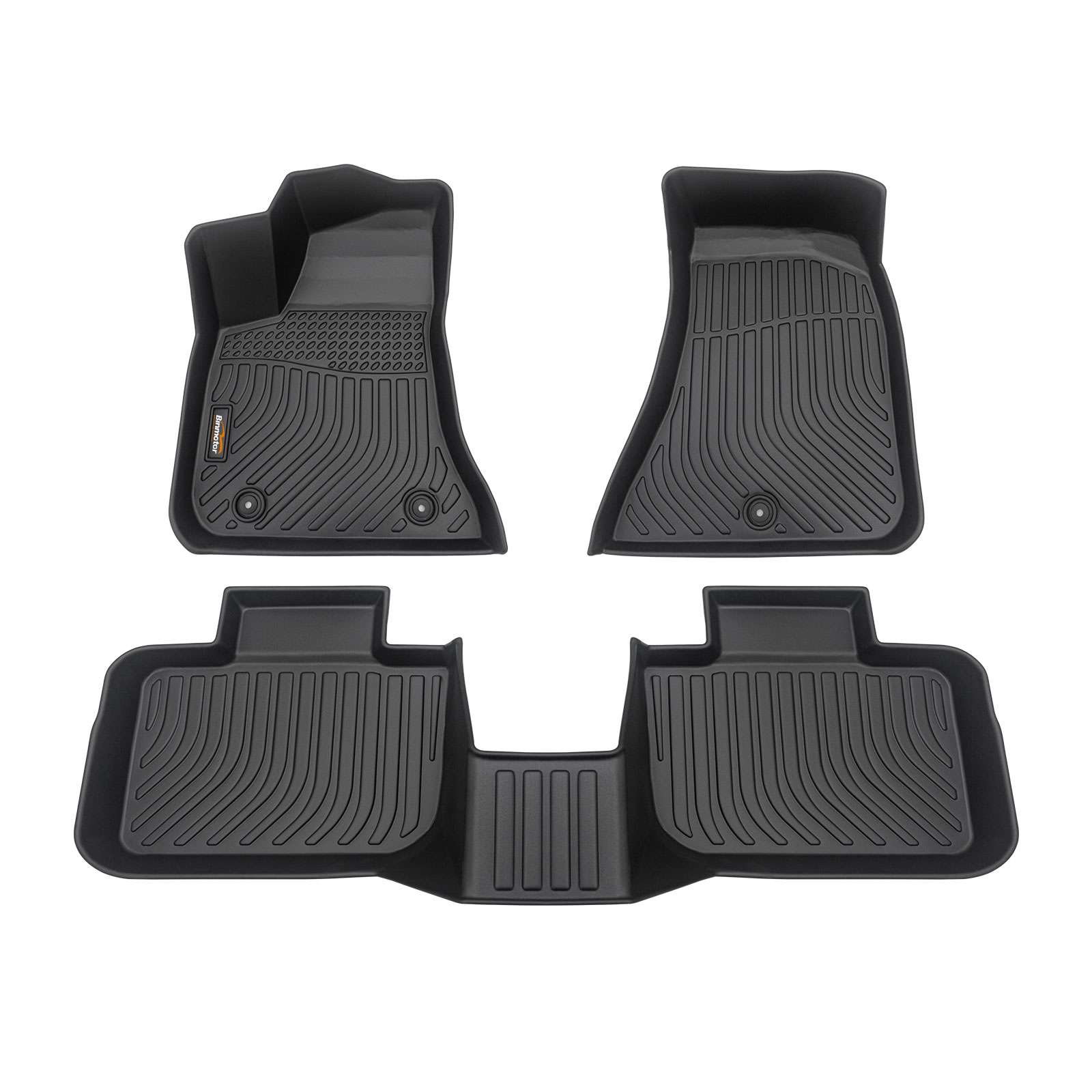 Binmotor-Floor Mats All Weather TPE Floor Mats for Dodge Chrysler 300 RWD, Heavy Duty Floor Liners, Car Mats（compatible year 2011-2023）
