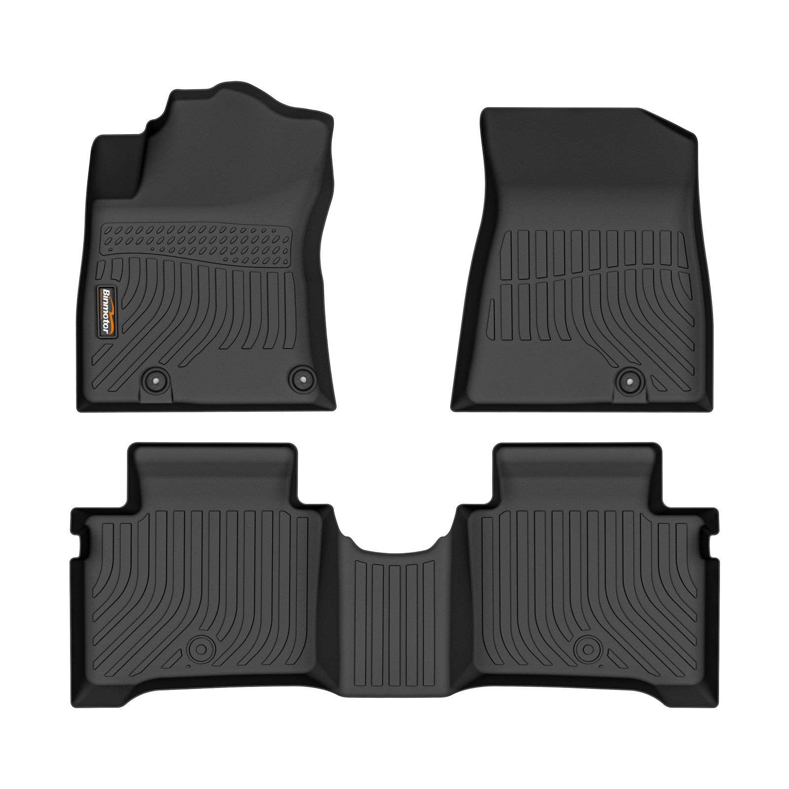 Binmotor-Floor Mats for Kia NIRO,NIRO LX, EX, EX Touring (Not for EV & PHEV), All Weather Floor Liners for Kia NIRO, Kia NIRO Accessories（compatible year 2023-2024）