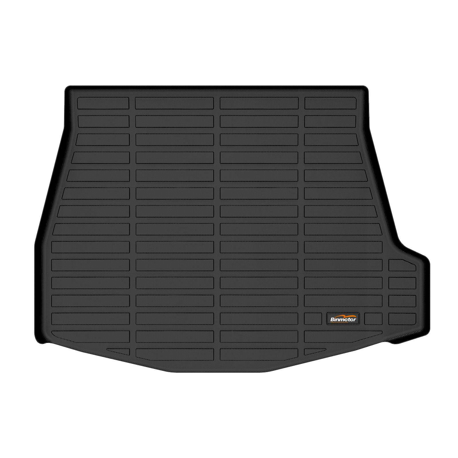 Binmotor-Cargo Liner for Subaru Solterra,Custom Fit Car Trunk Mat, Waterproof Easy to Clean Cargo Mat Automotive Solterra Accessories Black（compatible year 2018-2023）
