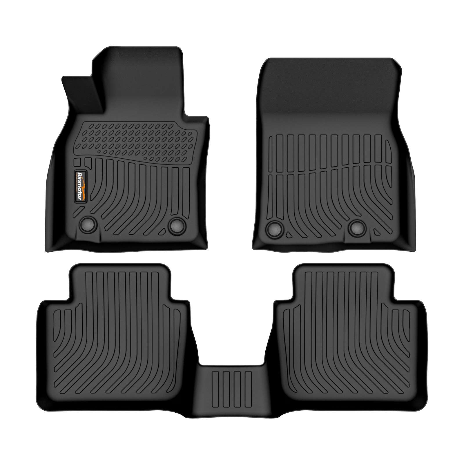 Binmotor-Floor Mats for Mazda CX50, Front & 2nd Row, Heavy Duty Car Floor Mats for Mazda CX-50, All Weather Car Floor Mats for Mazda CX 50（compatible year 2023-2024）