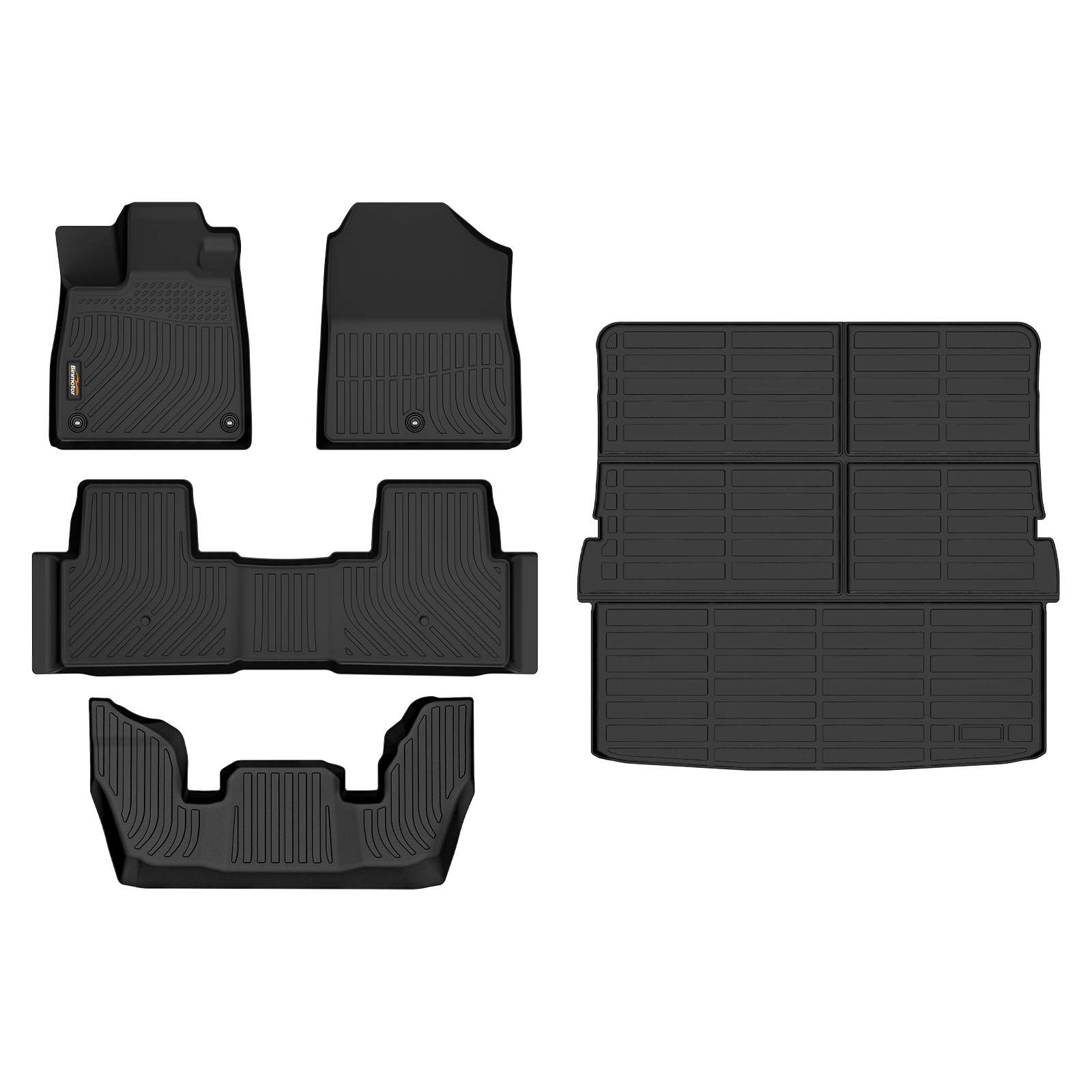 Binmotor-Floor Mats and Cargo Liner Set for Honda Pilot , Fit for Honda Pilot Elite丨EXL丨Touring