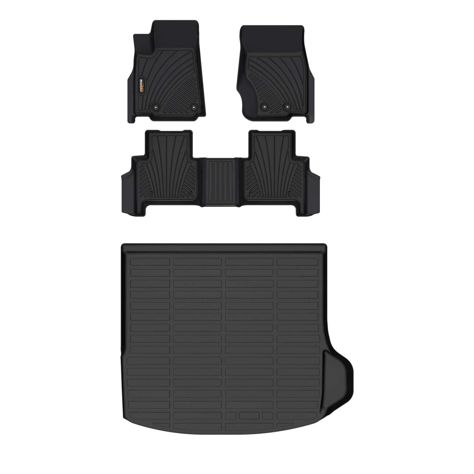 Binmotor-Floor Mats & Cargo Liner Set for Jeep Grand Cherokee (Not for L/WK/4XE), Car Mats Set for Jeep Grand Cherokee, All Weather Car Floor Mats for Grand Cherokee（compatible year 2022-2024）