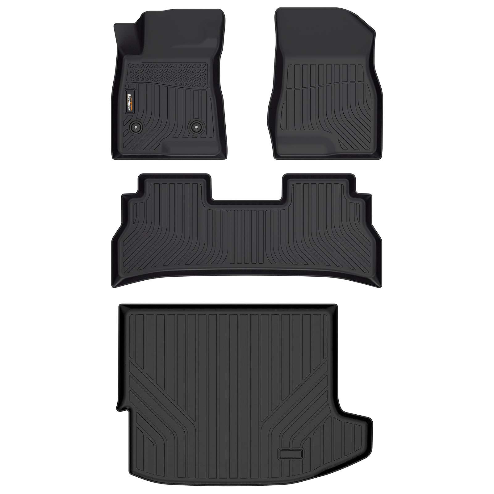 Binmotor-Floor Mats & Cargo Liner for Buick Envista, All Weather Cargo Mat for Buick Envista, Waterproof TPE Trunk Mat,  All Weather Floor Mats for Buick Envista（compatible year 2024）