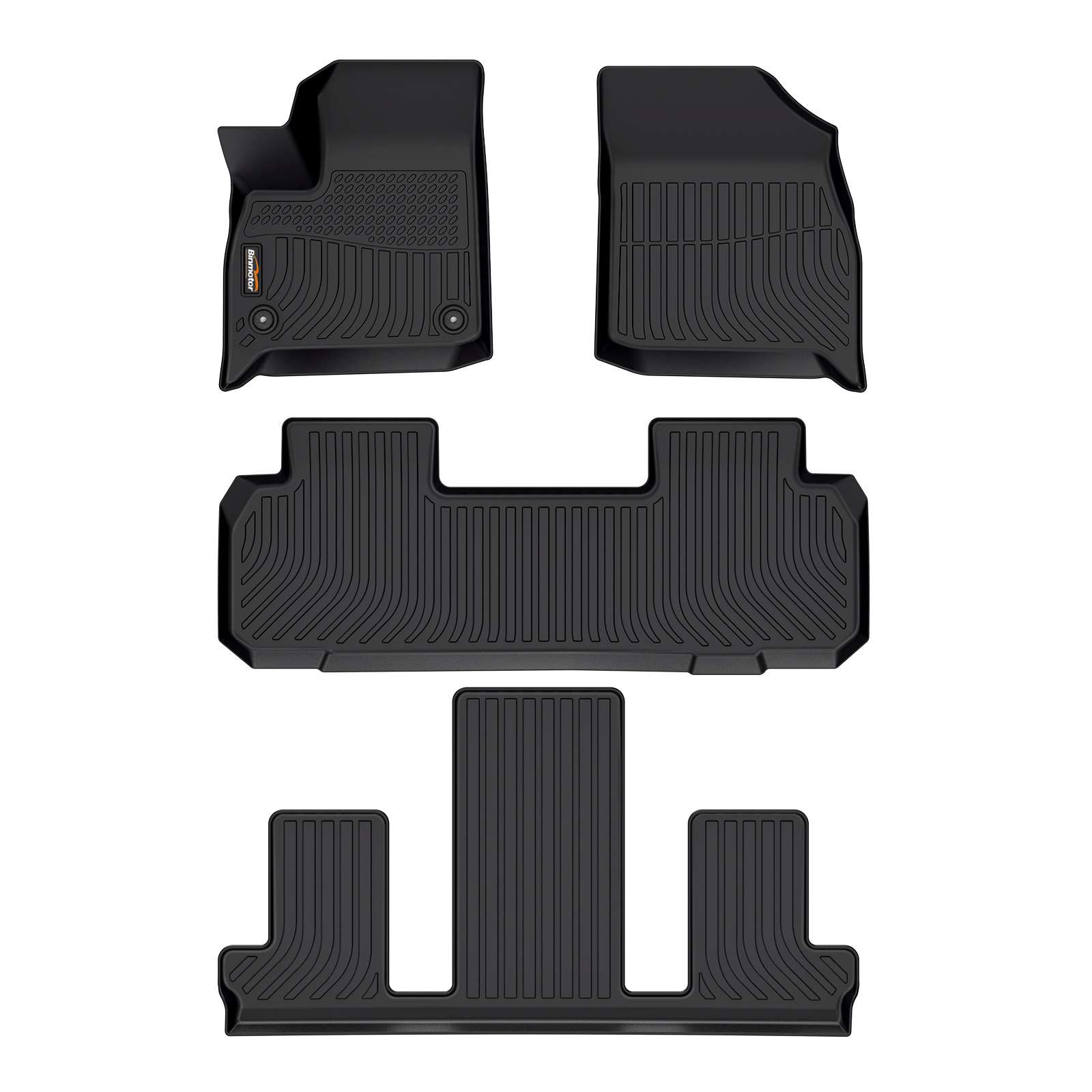 Binmotor-Floor Mats for Buick Enclave All Weather Car Mats for Buick Enclave Cargo Liner（compatible year 2018-2024）
