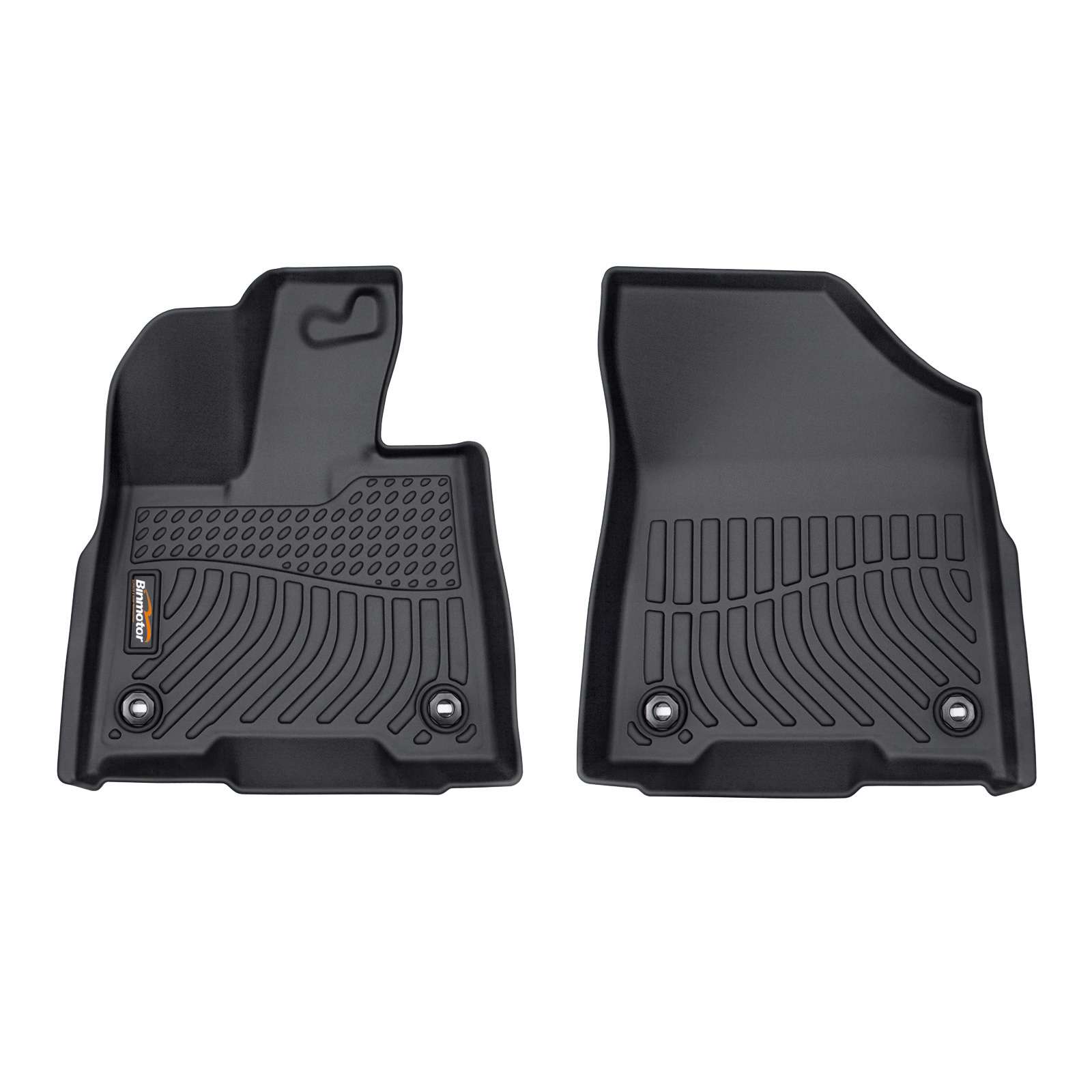 Binmotor-Floor Mats for Toyota Sienna 7 Passenger, Custom Fit, Only Front Mats,All Weather Car Floor Mat Sienna, TPE Rubber Liners（compatible year 2021-2024）