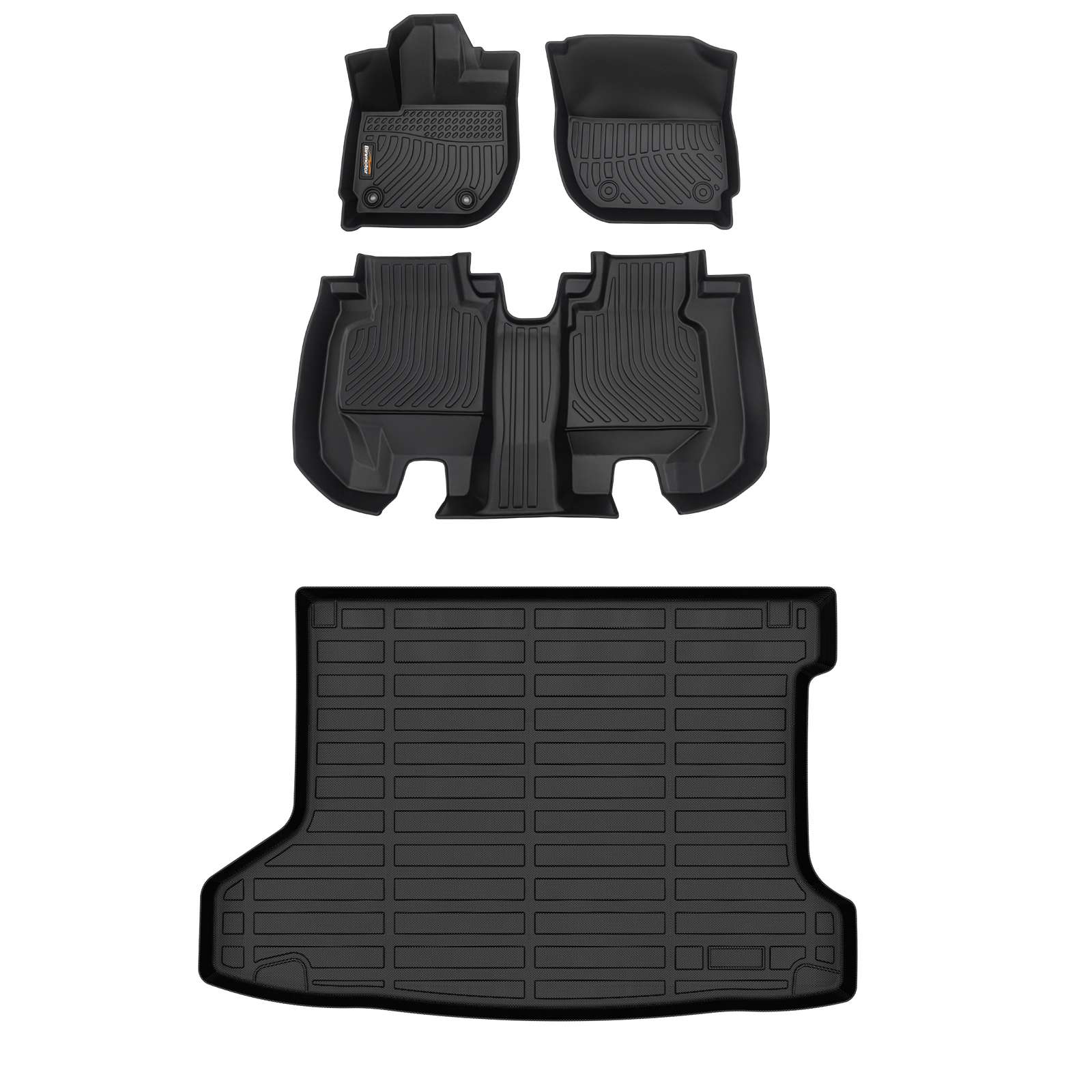 Binmotor-Floor Mats & Cargo Mat Set for Honda HRV 丨All Weather Car Floor Mats for Honda HRV（compatible year 2016-2022）