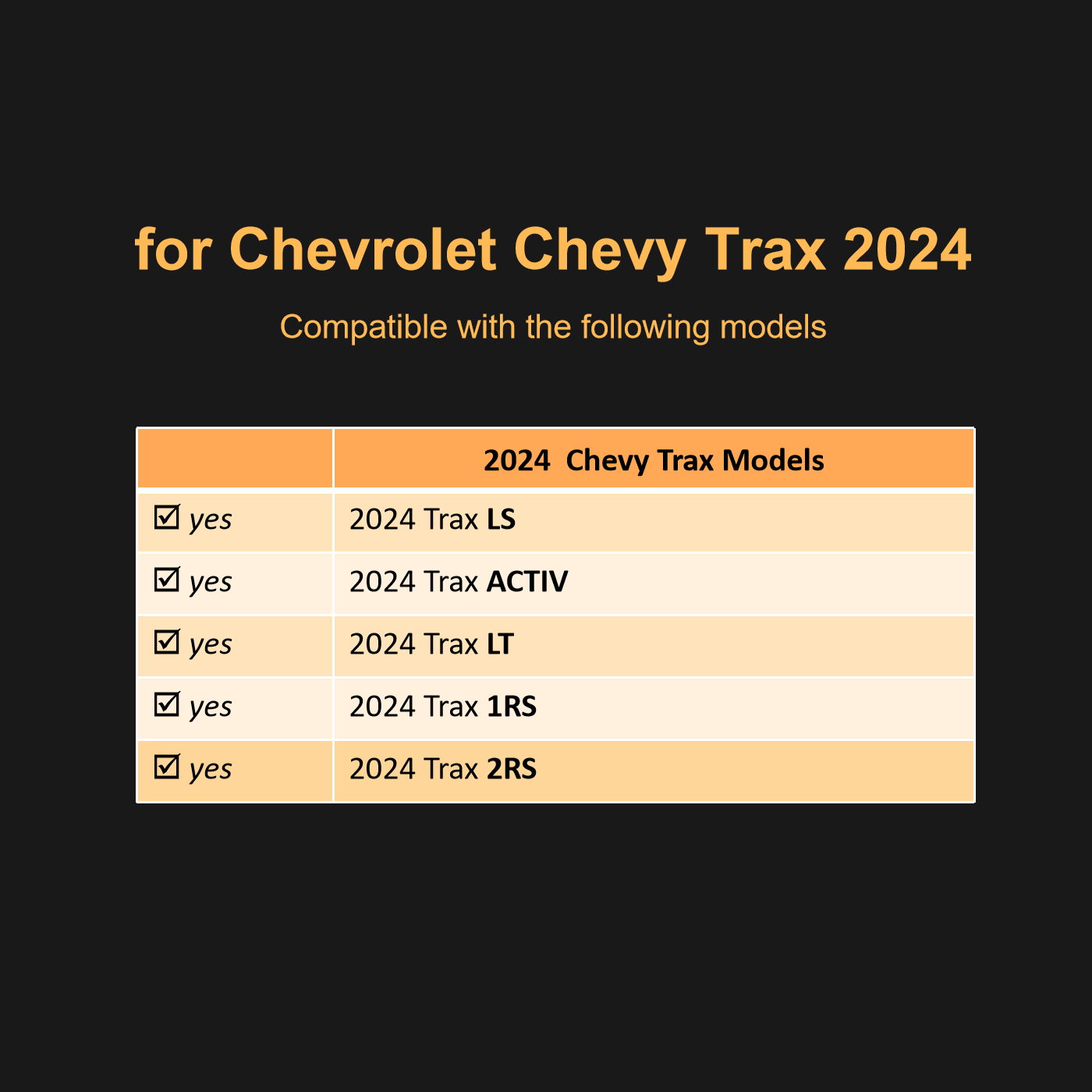 Binmotor-Cargo Liner for Chevrolet Trax 丨TPE Rubber Car Mats for Chevy Trax 丨Cargo Mat for  Trax丨Trunk Mat for Chevrolet Trax LS，ACTIV，LT，1RS，2RS（compatible year 2024）