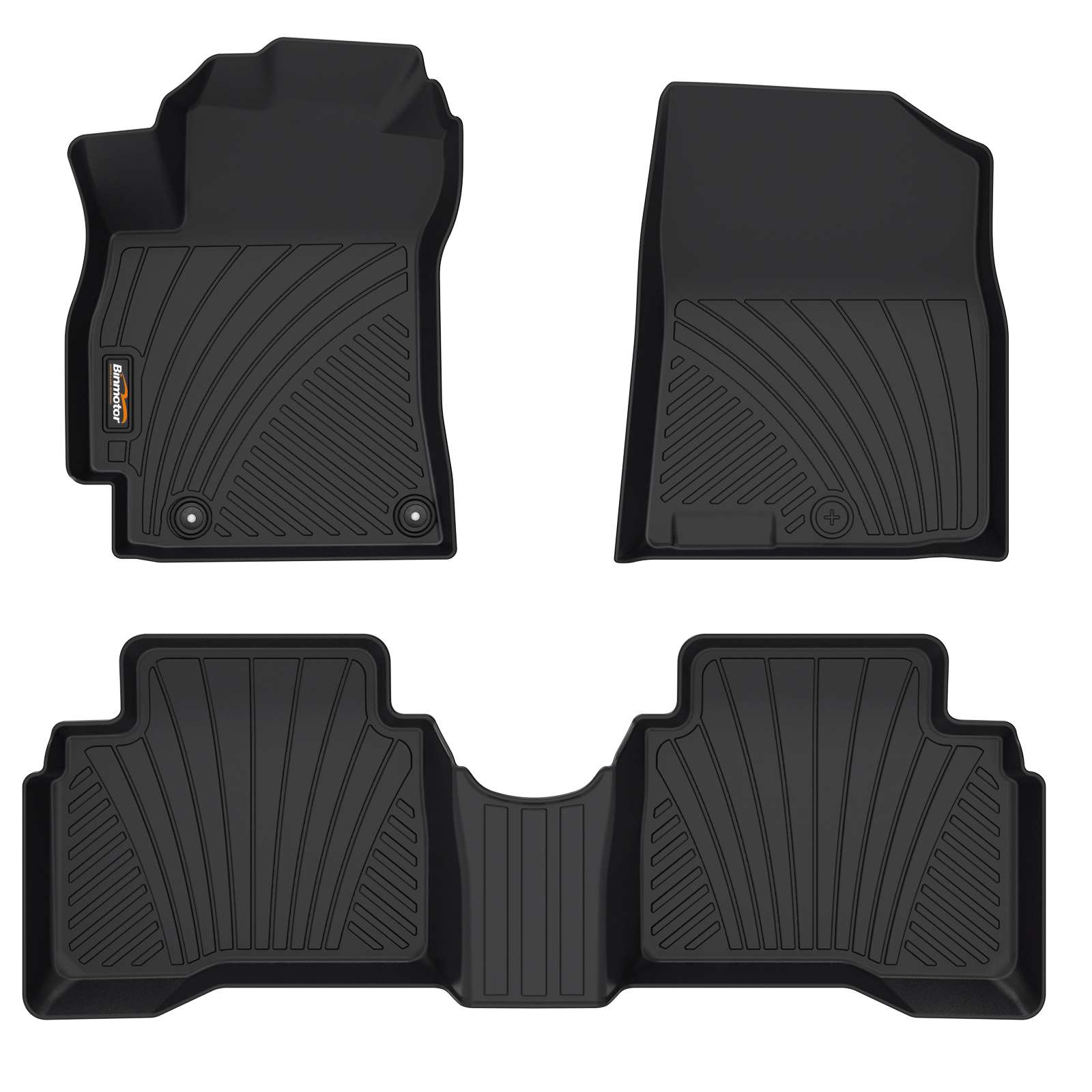 Binmotor-Floor Mats for Hyundai Elantra Hybrid, All Weather Mats for Hyundai Elantra Hybrid, Waterproof Heavy Duty Car Mats（compatible year 2021-2024）
