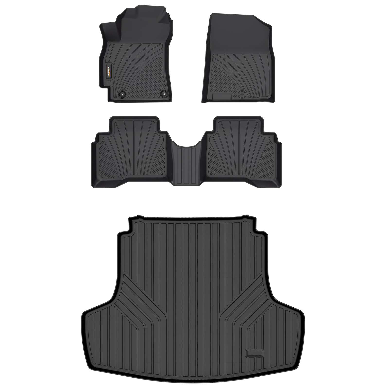 Binmotor-Floor Mats & Cargo Liner Set for KIA K5, Only FWD Models, All Season Floor Mats for Kia K5, Heavy Duty Car Floor Liners K5（compatible year 2021-2024）