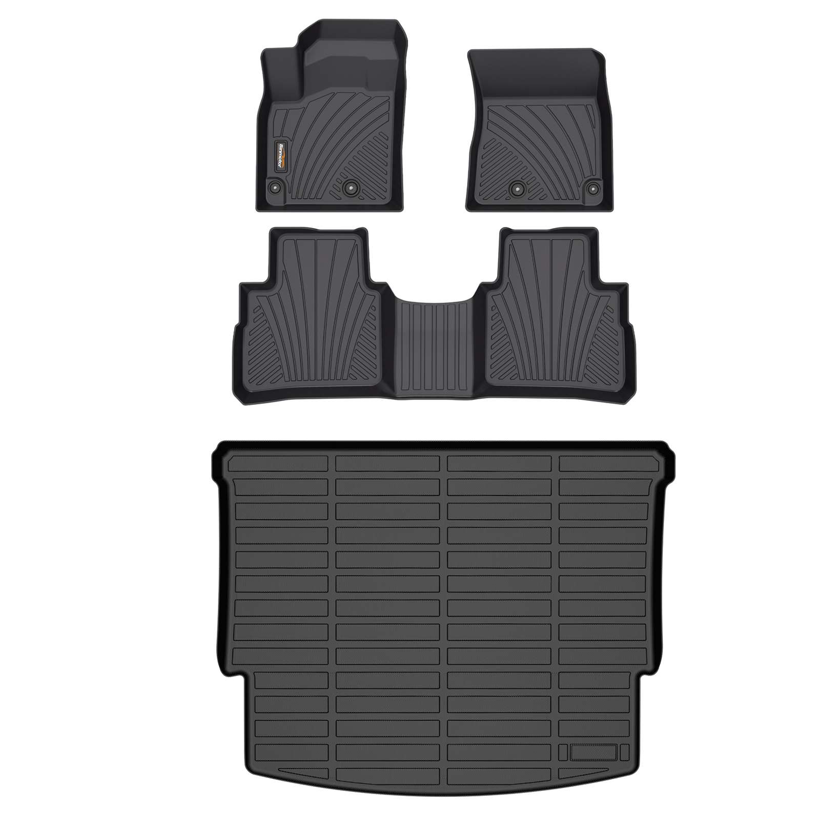 Binmotor-Floor Mats & Cargo Liner Set for  Nissan Rogue S | SV | SL | Platinum (NOT for Rogue Sport)（compatible year 2021-2024）