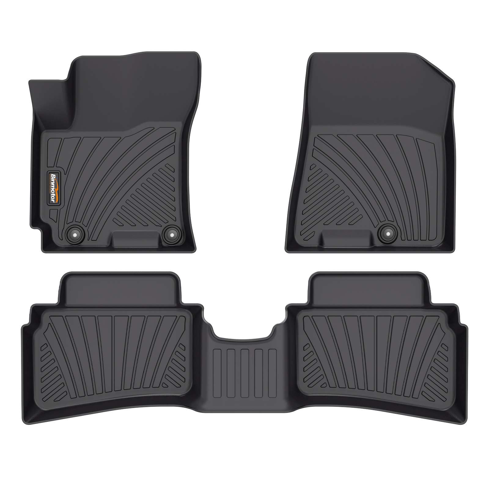 Binmotor-Floor Mats for Hyundai Venue, Heavy Duty, Waterproof, Nonslip Winter Car Mats for Hyundai Venue SE丨SEL丨Limited（compatible year 2020-2024）