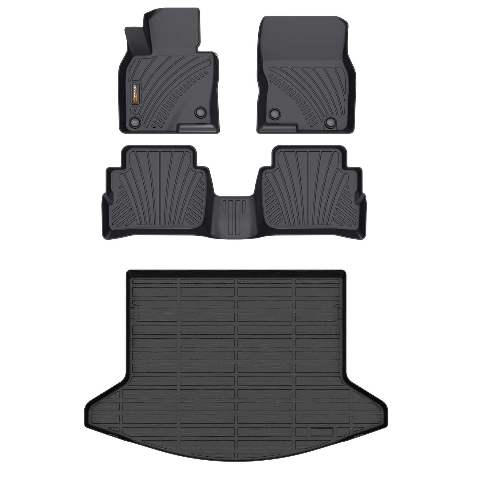 Binmotor-Floor Mats & Cargo Liner Set for Mazda CX5 , All Weather Car Floor Mats for Mazda CX 5, Mazda CX-5 Cargo Mat, Floor Liners for Mazda CX-5（compatible year 2017-2022）