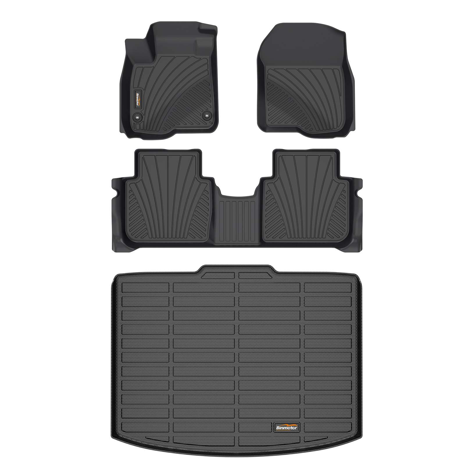 Binmotor-Floor Mats & Cargo Mat Set for Honda CR-V(Only Petrol Vehicles) 丨All Weather Car Floor Mats for Honda CRV（compatible year 2023-2025）