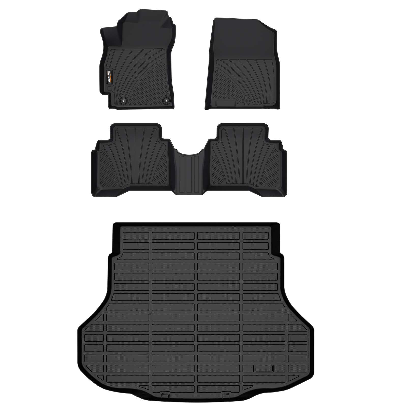 Binmotor-Floor Mats & Cargo Liner Set for 2024 Hyundai Elantra Hybrid丨2023 Hyundai Elantra Hybrid丨2022 Hyundai Elantra Hybrid丨2021 Hyundai Elantra Hybrid （compatible year 2021-2024）