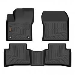 Binmotor-Floor Mats for All Weather Floor Mats Toyota Prius, 1st & 2nd Row Full Set, Heavy Duty Car Floor Liners-Black Prius Accessories（compatible year 2016-2022）