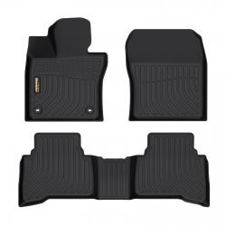 Binmotor-Floor Mats for All Weather Floor Mats for  Toyota Prius Prime(PHEV), 1st & 2nd Row Full Set, Heavy Duty Car Floor Liners（compatible year 2023-2024）