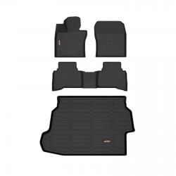 Binmotor-Floor Mats & Cargo Liner Set for Toyota Prius Floor Mat and Cargo Liner Set for Prius , All Weather Protection,Waterproof Car Mats（compatible year 2023-2024）