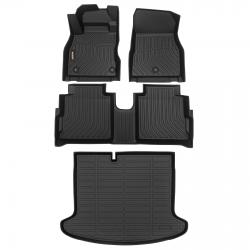 Binmotor-Floor Mats & Cargo Liner Set for  Nissan Kicks, All Weather Mats for Nissan Kicks, Cargo Mat for Nissan Kicks, Waterproof Car Mats for Nissan Kicks Accessories（compatible year 2018-2023）