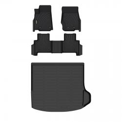 Binmotor-Floor Mats & Cargo Liner Set for Jeep Grand Cherokee (Not for L/WK/4XE), Car Mats Set for Jeep Grand Cherokee, All Weather Car Floor Mats for Grand Cherokee（compatible year 2022-2024）