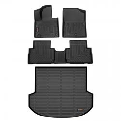 Binmotor-Floor Mats & Cargo Liner Set for  Hyundai Santa FE (Not for Hybrid)（compatible year 2021-2024）