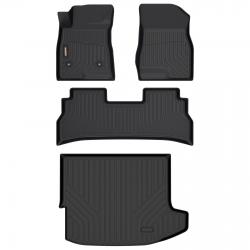 Binmotor-Floor Mats & Cargo Liner for Buick Envista, All Weather Cargo Mat for Buick Envista, Waterproof TPE Trunk Mat,  All Weather Floor Mats for Buick Envista（compatible year 2024）