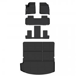 Binmotor-Cargo Liner for Buick Enclave, All Weather Cargo Mat for Buick Enclave, Waterproof TPE Trunk Mat, Trunk Liner Enclave Car Accessories（compatible year 2018-2024）