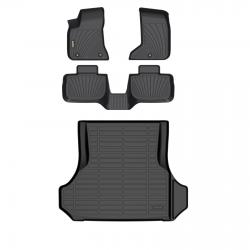 Binmotor-Floor Mats & Cargo Liner for Dodge charger AWD, All Weather Cargo Mat for Dodge charger AWD, Waterproof TPE Trunk Mat, All Weather Floor Mats for Dodge charger AWD（compatible year 2011-2024）