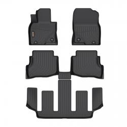 Binmotor-Floor Mats for Mazda CX-9 6 Passenger(The 2nd Row Bucket Seats Without Center Console), All Weather Car Floor Liners（compatible year 2020-2023）