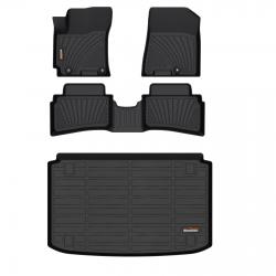 Binmotor-Floor Mats & Cargo Liner Set for  Hyundai Venue , Cargo Mat Only for Lowest Position（compatible year 2020-2024）