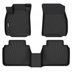 Binmotor-Floor Mats for Honda Accord, Honda Accord, 1st & 2nd Row Full Set, Heavy Duty Car Mats, All Weather Floor Liners Accord（compatible year 2023-2024）