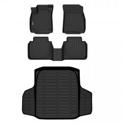 Binmotor-Floor Mats & Cargo Liner Set for Honda Accord LX丨EX丨 Sport Hybrid丨EX-L Hybrid丨Sport-L Hbrid丨Touring Hybrid(2023-2024)（compatible year 2023-2024）