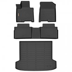 Binmotor-Floor Mats & Cargo Liner Set for Hyundai Tucson PHEV，Front & 2nd Row & Cargo Mat Set for Hyundai Tucson PHEV, All Weather Car Floor Mat for Hyundai Tucson PHEV Accessories (compatible year 2022-2024)