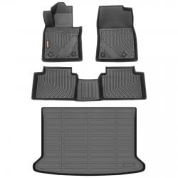 Binmotor-Floor Mats & Cargo Liner Set for Mazda CX30, All Weather Car Floor Mat for Mazda CX 30 Accessories，Rubber Mats TPE Car Liners for Mazda CX-30 Trunk Liner(compatible year 2020-2024)